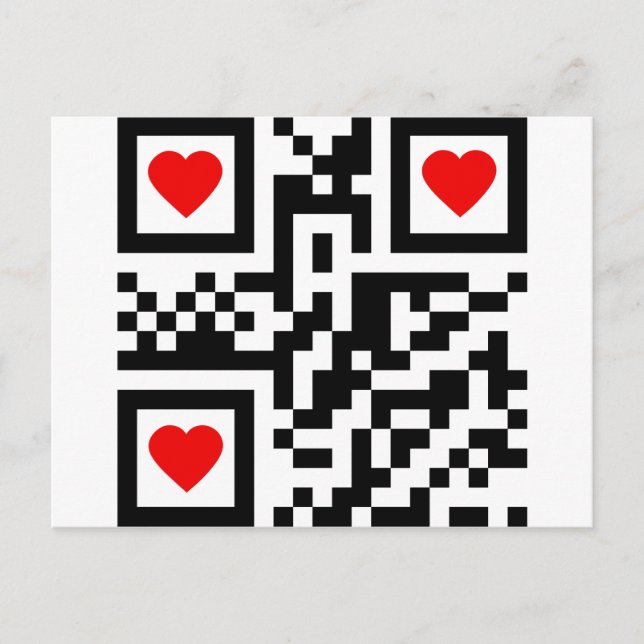 Postal QR-Code-I-Love-You (Anverso)