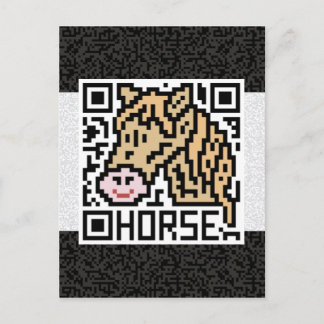 Postal QR Code the Horse
