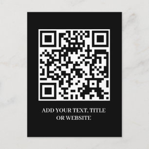 Postal QR Negro   Escanearme Enlace del sitio web empresa