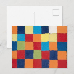 Postal "Qu 1" Carta de Colores Paul Klee
