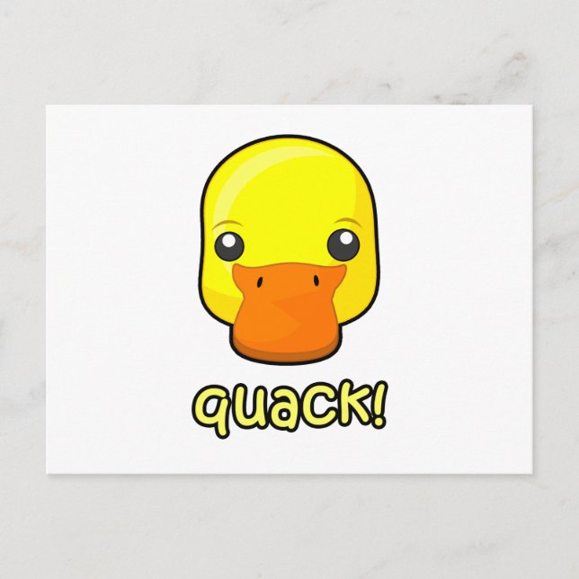 Postal ¡Quack! Pato (Anverso)