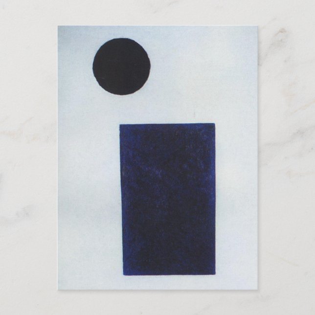 Postal Quadrilateral and the circle by Kazimir Malevich (Anverso)