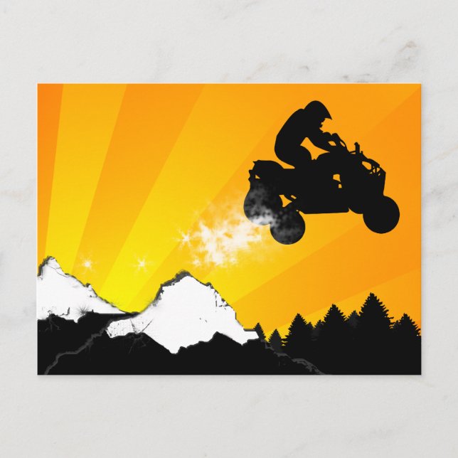 Postal quads. naranja. (Anverso)