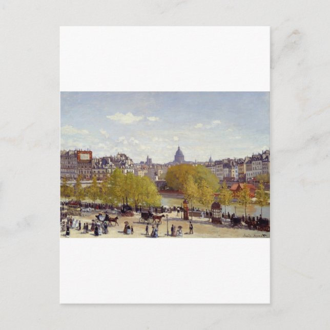 Postal Quai du Louvre (1867) (Anverso)