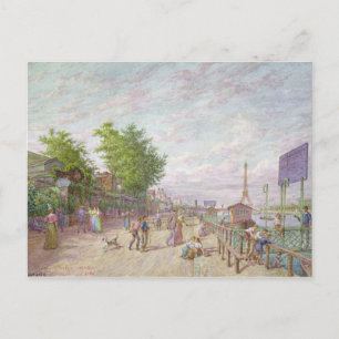 Postal Quai du Point du Jour, Boulogne Billancourt, 1897