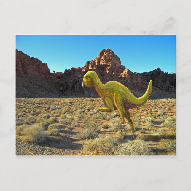 Postal Quantasarus en desierto (Anverso)