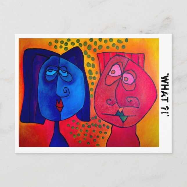 Postal ¡'qué?! " (Anverso)