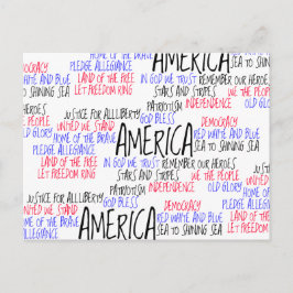 Postal Qué América significa a mí