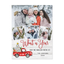 Qué año 2020 Navidades Red Farm Truck 4 Foto