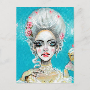 Postal Que coman pastel mini Marie Antoinette