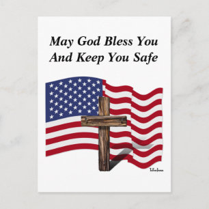 Postal Que Dios te bendiga y te mantenga a salvo