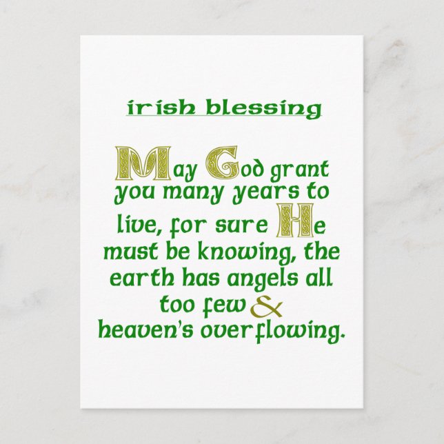 Postal Que Dios te conceda muchos años (Anverso)