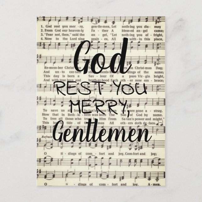 Postal Que Dios Te Descanse, Caballeros. (Anverso)