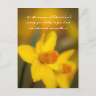 Postal Que el mensaje de Cristo habite entre vosotros ric