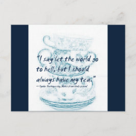 Postal Que el mundo se vaya al infierno...