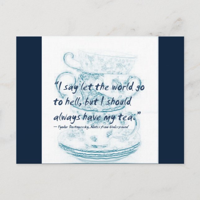 Postal Que el mundo se vaya al infierno... (Anverso)