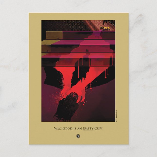 Postal ¿Qué es bueno para una copa vacía? (Anverso)