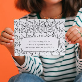 Postal ¿Qué es el color del amor?