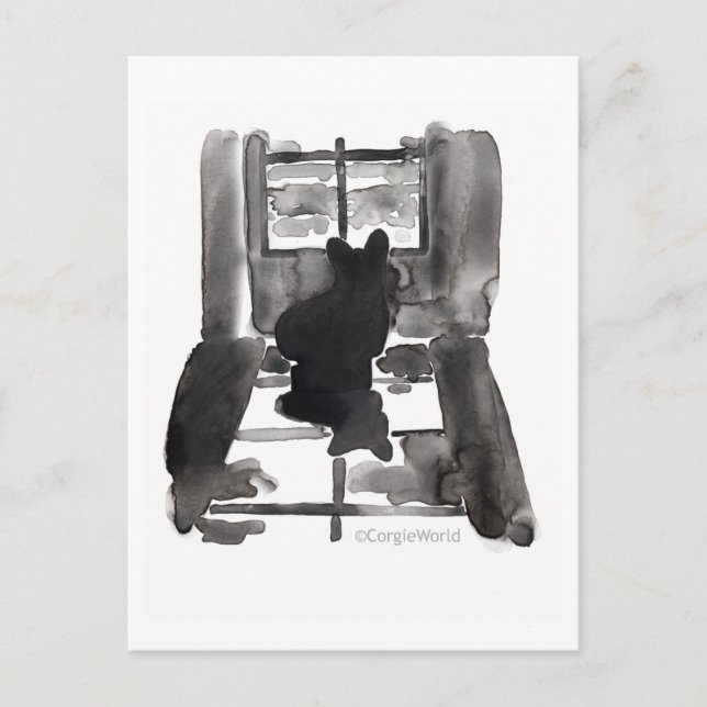 Postal que espera del Corgi (Anverso)