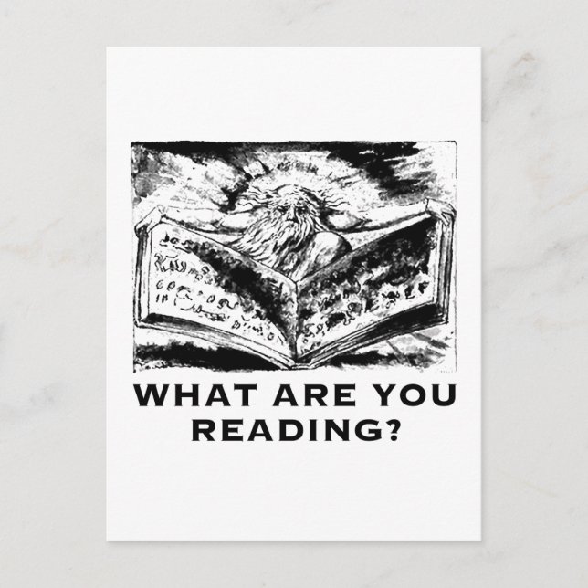 Postal ¿Qué estás leyendo Urizen? (Anverso)