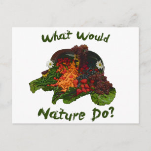 Postal ¿Qué haría la naturaleza?
