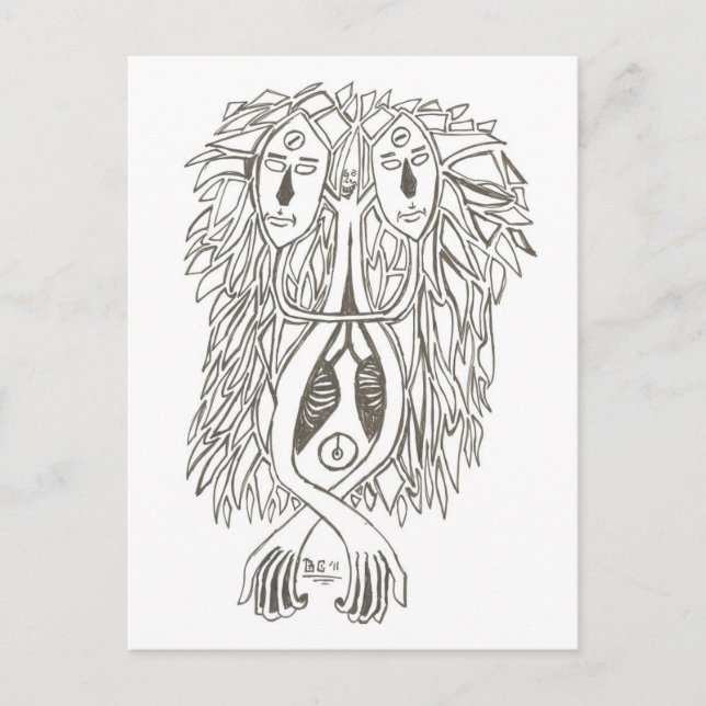 Postal QUÉ HAY EN EL CORREO HOY (Gemelos) (Anverso)