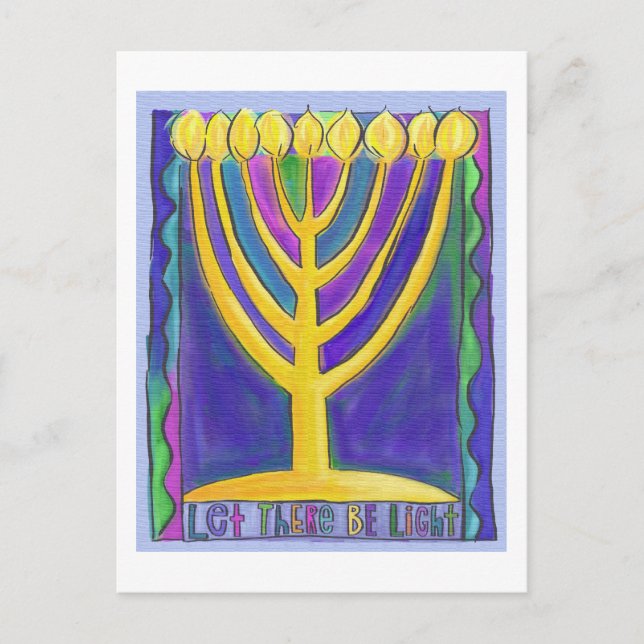 Postal Que haya luz (Anverso)