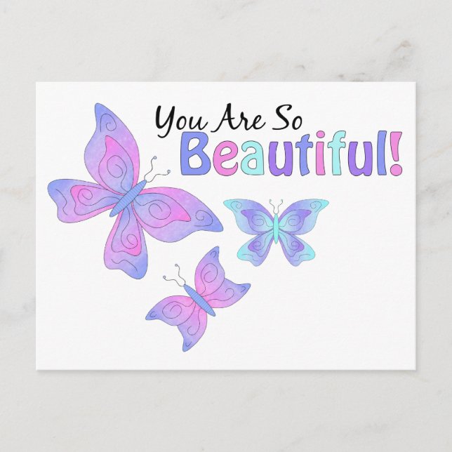 Postal ¡Qué Hermoso! (Anverso)