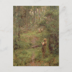 Postal Qué la niña vio en Bush, 1904