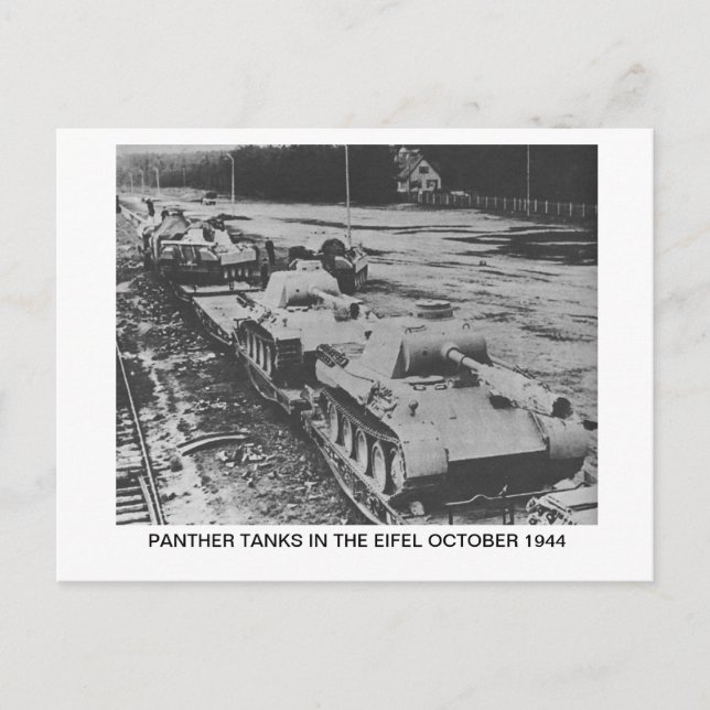 POSTAL QUE MUESTRA LOS TANQUES DE PANTALLA EN EL E (Anverso)