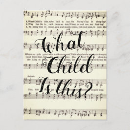 Postal ¿Qué niño es éste?