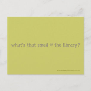 Postal ¿qué olor hay en la biblioteca?