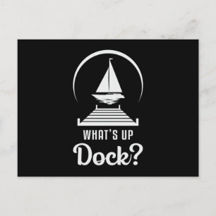 Postal Qué pasa con el barco de vela Dock