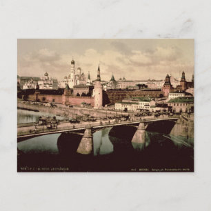 Postal que representa al Kremlin, Moscú