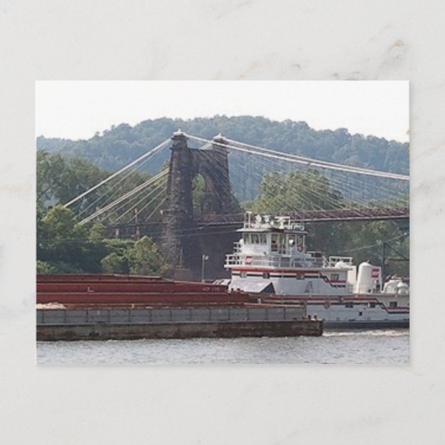 Postal que rueda, Virginia Occidental WV de las (Anverso)