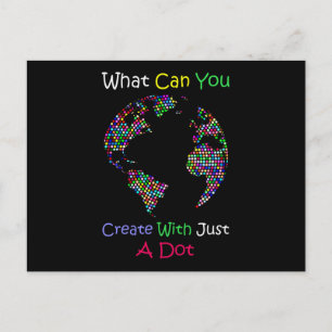 Postal Qué se puede crear con sólo un Dot Globe Day