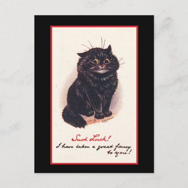 Postal ¡Qué suerte! ¡Te he tomado un gran antojo! (Anverso)