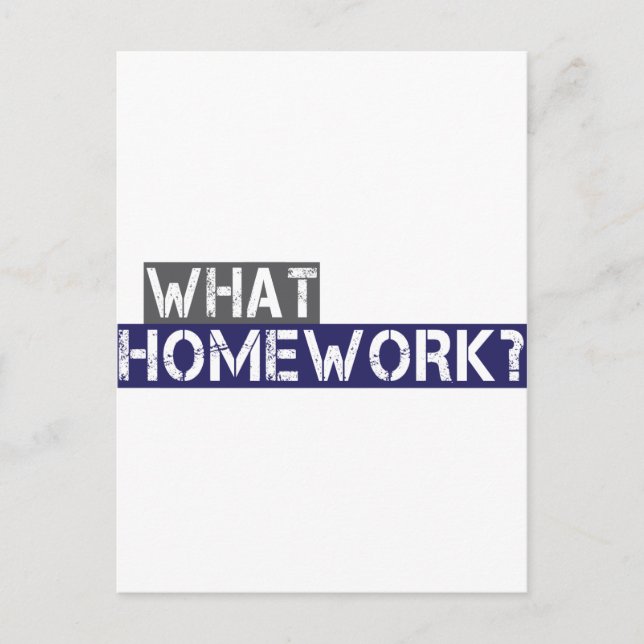 Postal ¿qué tarea? (Anverso)