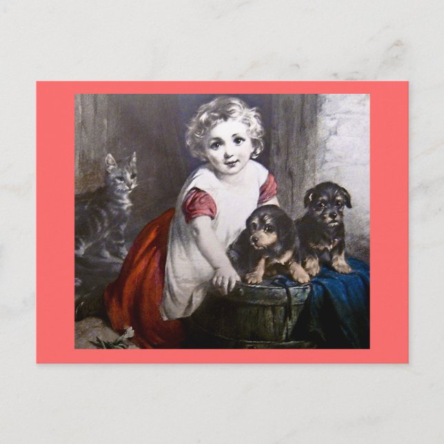 Postal ¿Qué te gusta? Diapositiva de la linterna mágica (Anverso)