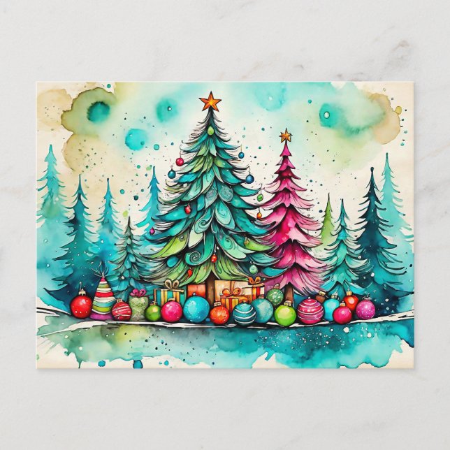 Postal Que tengan Feliz Navidad, Todos (Anverso)