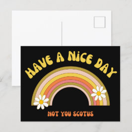 Postal Que tengas un buen día, no tu estilo retro escocés