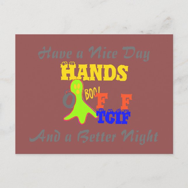 Postal Que tengas un buen día TGIF Gracias a Dios su vier (Anverso)