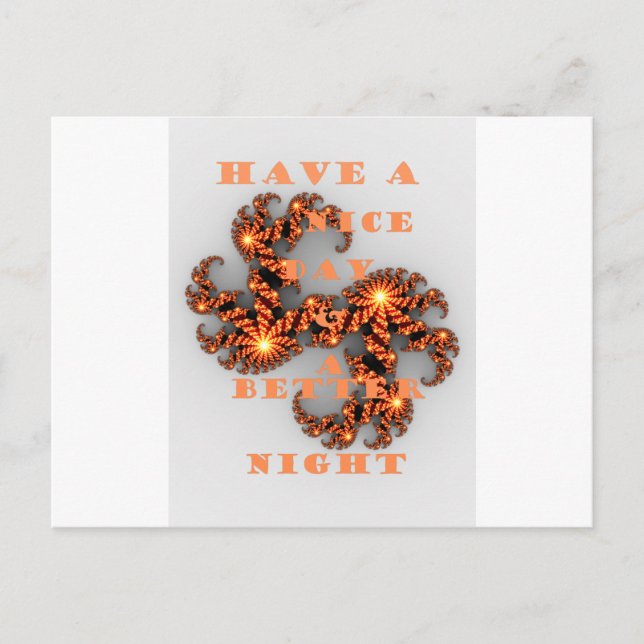 Postal Que tengas un día mejor y una noche mejor (Anverso)