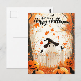Postal Que tengas un fantasma feliz de Halloween
