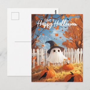 Postal Que tengas un fantasma feliz de Halloween