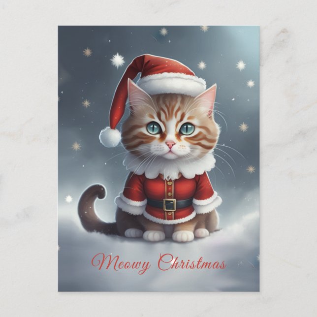 Postal Que tengas una navidad perfecta ~ Meow ^-^  (Anverso)