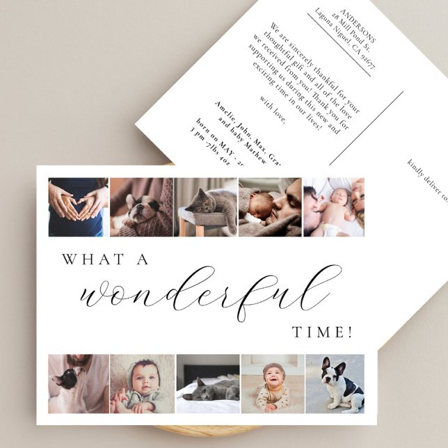 Postal Qué tiempo maravilloso Multi Foto Minimal Nuevo Be (Subido por el creador)