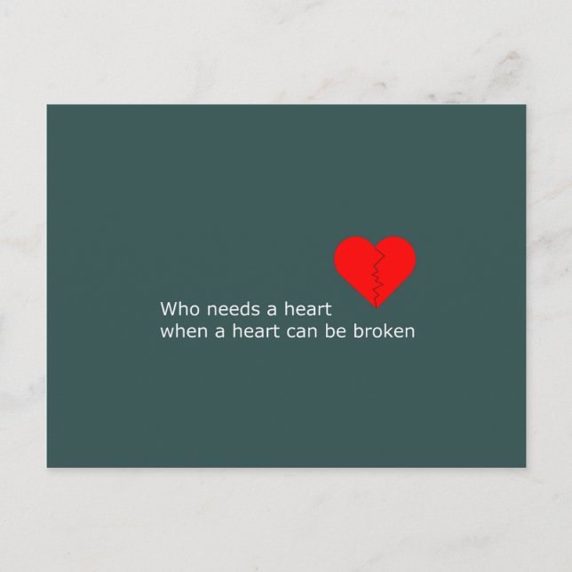 Postal ¿Qué tiene que ver el amor con esto? (Anverso)