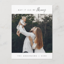 Postal Que todo sea dulce, foto de familia de Navidades