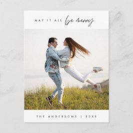 Postal Que todo sea dulce, foto de familia de Navidades